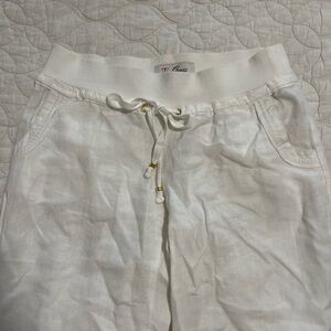 Chico's White Linen Pants